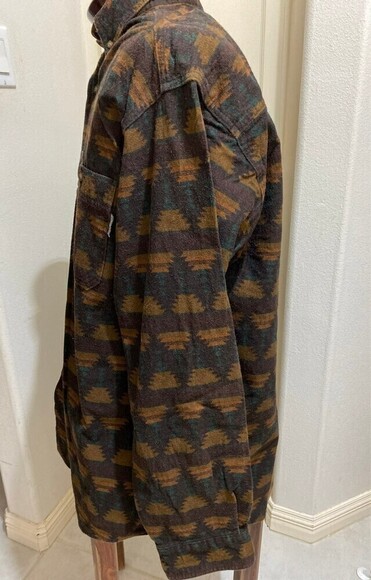 Woolrich Southwestern Aztec Men Shirt Size XL - Picture 4 of 9